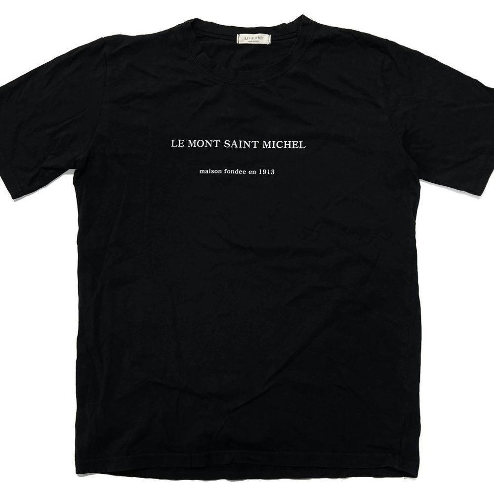 3.3 Field Trip Men Black Graphic T-Shirt Medium Short Sleeve